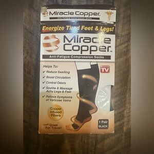 NWT- Miracle Copper Compression Socks